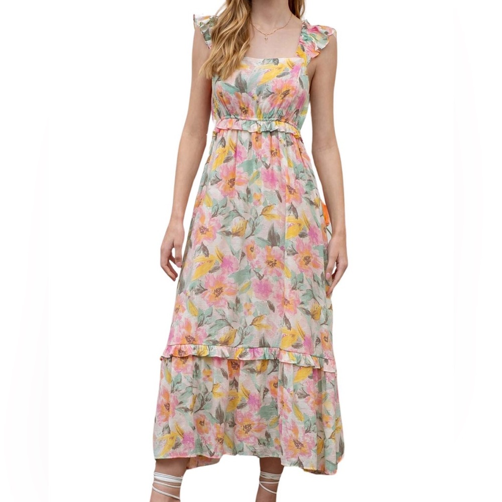 Floral Multicolor Maxi Dress